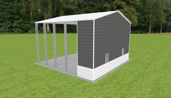 Carport with Storage 26 x 25 x 15 - Image 3