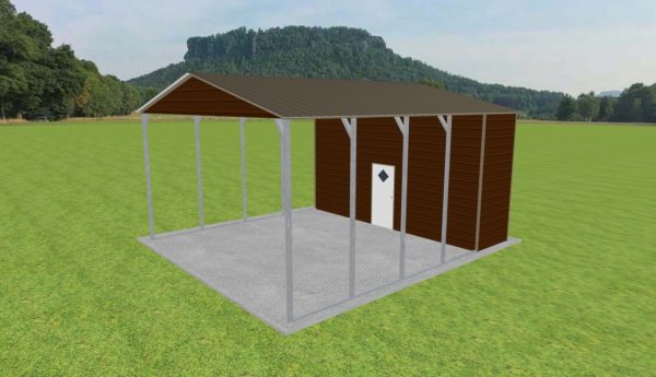 Carport with Storage 22 x 25 x 12