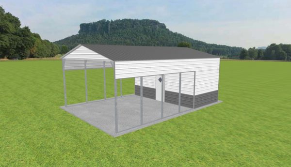 Carport with Storage 20 x 30 x 11