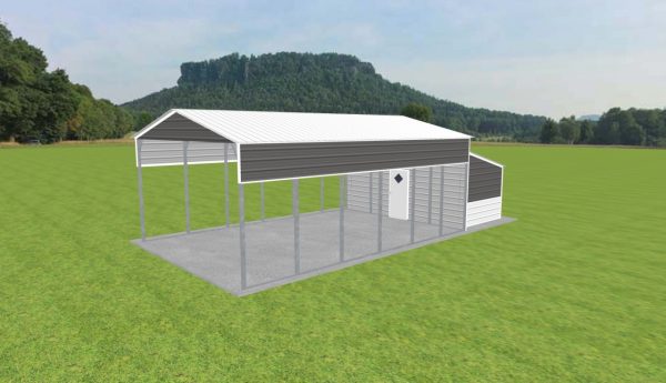 Carport with Storage 20 x 30 x 11