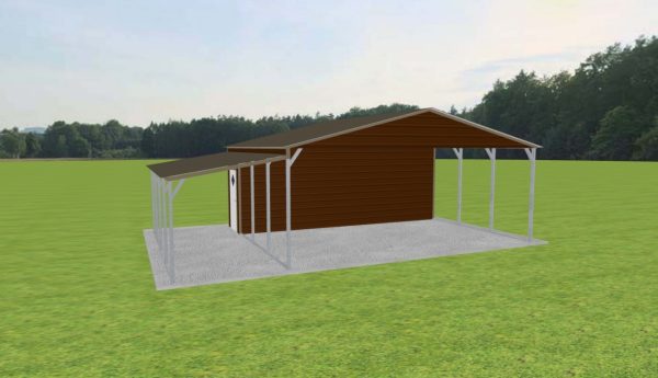 Carport with Storage 24 x 20 x 9