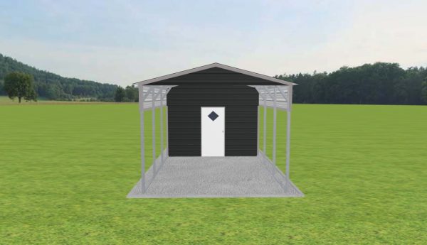 Carport with Storage 12 x 20 x 9 - Image 4