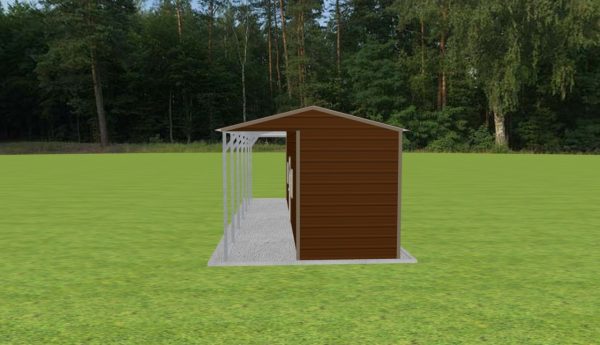 Carport with Storage 12 x 30 x 9 - Image 3