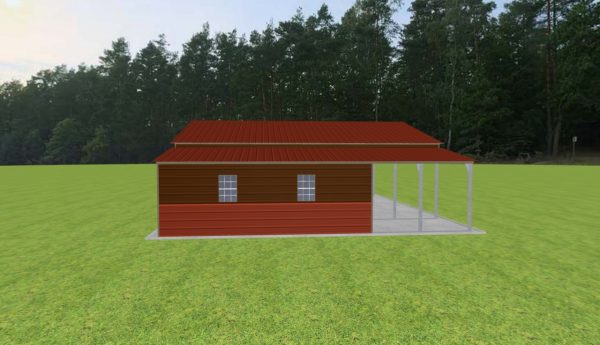 Carport with Storage 28 x 30 x 9 - Image 3