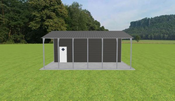 Carport with Storage 24 x 28 x 10 - Image 3