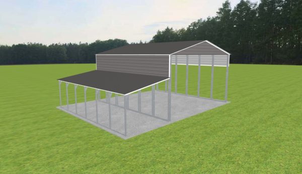 3 Car Carport 28 x 30 x 15