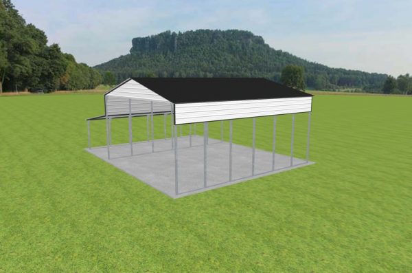 3 Car Carport 26 x 30 x 13 - Image 2