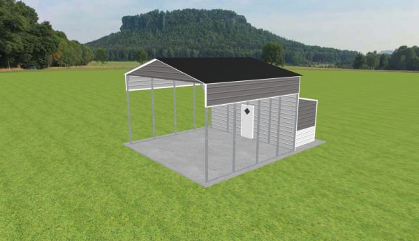 Carport with Storage 22 x 20 x 13