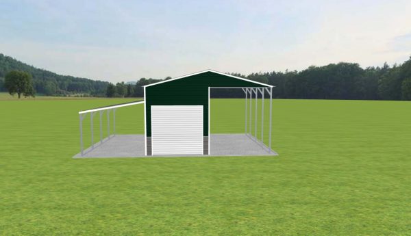 Carport with Storage 20 x 20 x 11