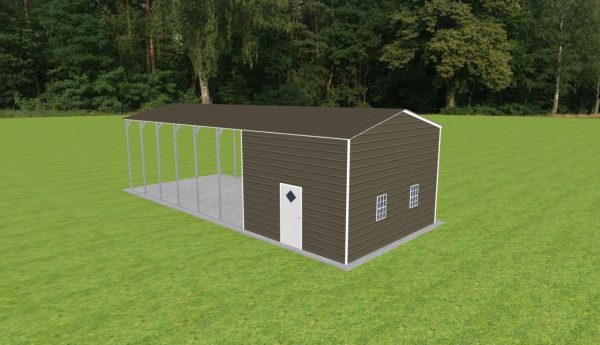 Carport with Storage 18 x 45 x 12 - Image 3