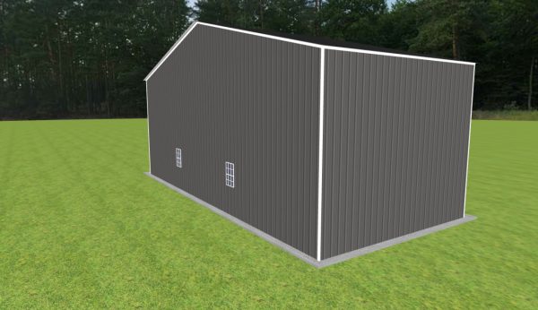 Skinny & Wide 2 Car Garage 44 x 20 x 16 - Image 5