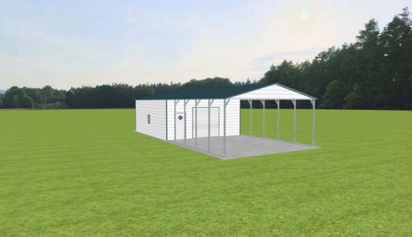 Carport with Storage 22 x 50 x 10