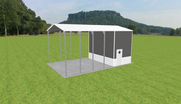 Carport with Storage 18 x 30 x 14