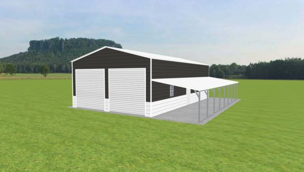 Garage with Lean To 24 x 40 x 12