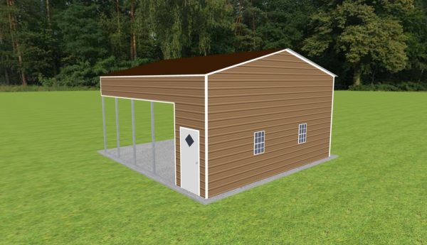 Carport with Storage 24 x 25 x 12 - Image 3