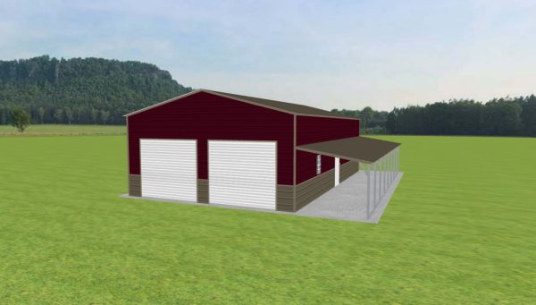 Garage with Lean To 24 x 40 x 11