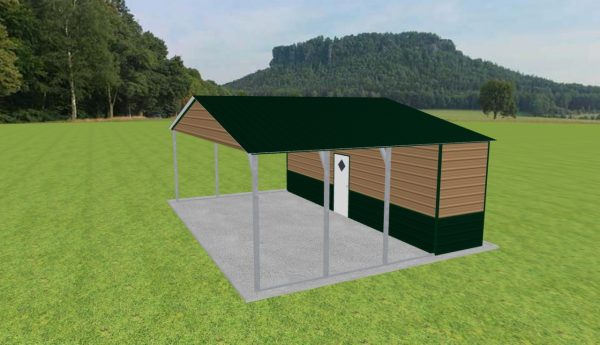 Carport with Storage 28 x 20 x 9