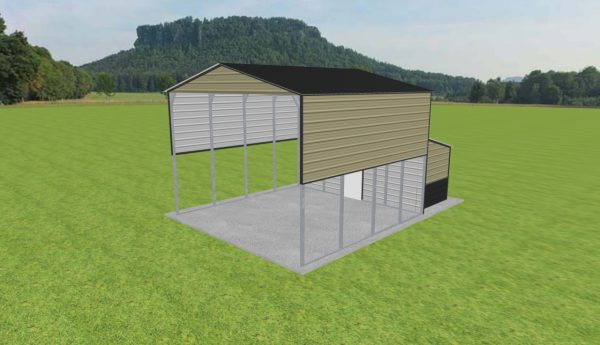 Carport with Storage 20 x 20 x 14 - Image 2