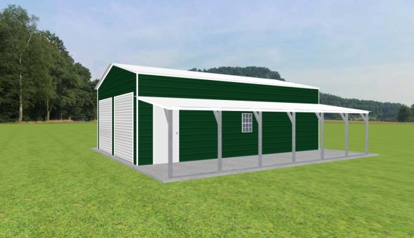 Garage with Lean To 20 x 30 x 10 - Image 2