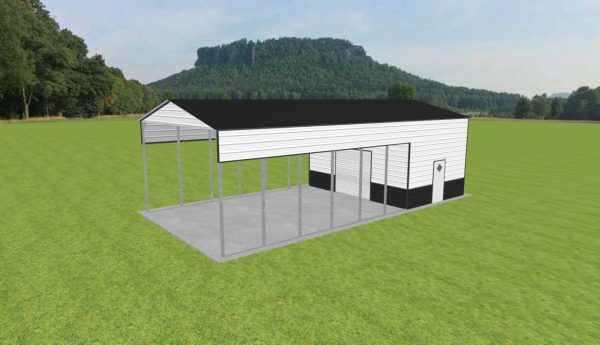 Carport with Storage 22 x 45 x 13