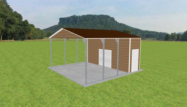 Carport with Storage 20 x 20 x 10