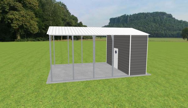 Carport with Storage 18 x 25 x 11 - Image 4