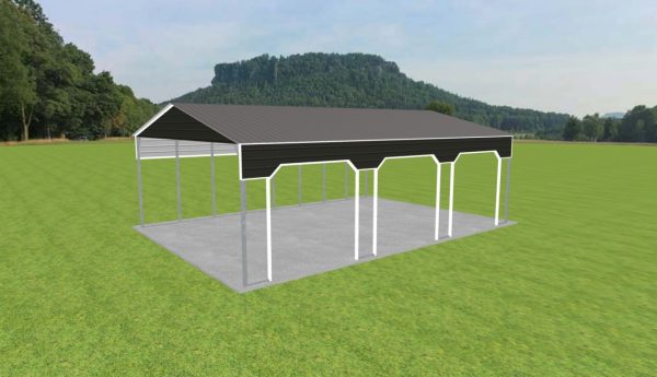 3 Car Carport 28 x 40 x 12