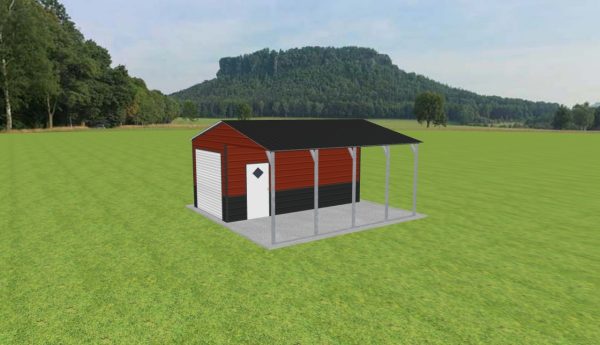 Carport with Storage 20 x 20 x 9 - Image 2