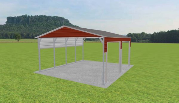 2 Car Carport 18 x 20 x 9 - Image 3