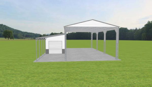 Carport with Storage 24 x 50 x 15 - Image 2