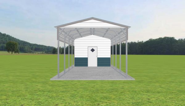 Residential Steel Carport 12 x 25 x 9 - Image 2