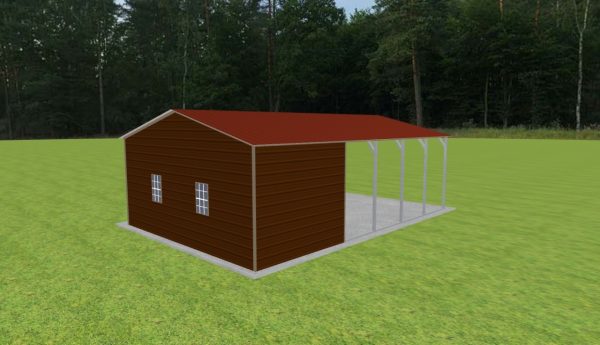 Carport with Storage 20 x 30 x 9 - Image 4