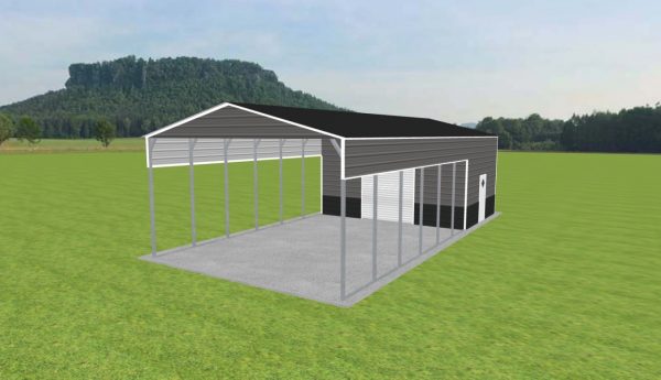 Carport with Storage 22 x 45 x 12