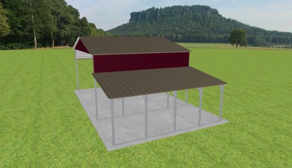 2 Car Carport 24 x 20 x 12 - Image 4