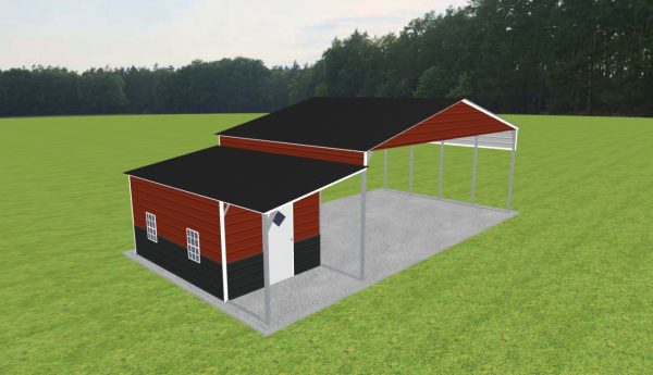 Carport with Storage 30 x 20 x 11 - Image 2