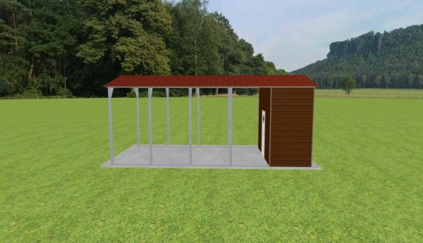 Carport with Storage 12 x 25 x 10 - Image 4