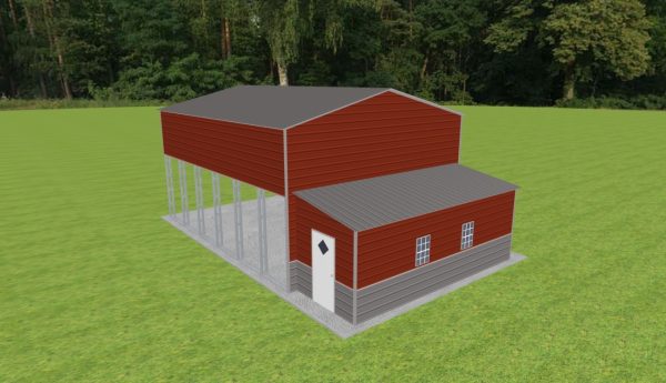 Carport with Storage 24 x 30 x 15 - Image 2