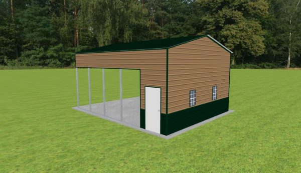 Carport with Storage 20 x 25 x 12 - Image 3