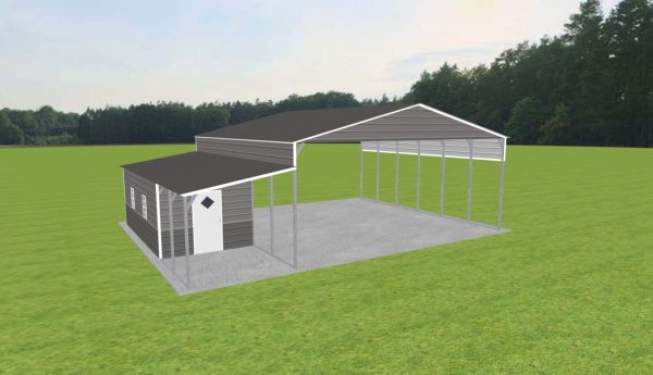 Carport with Storage 30 x 30 x 12 - Image 2