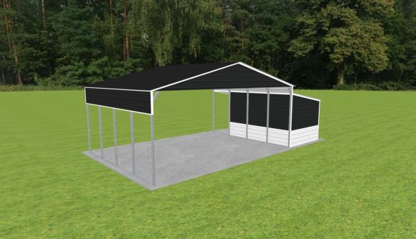 Carport with Storage 28 x 20 x 11 - Image 5