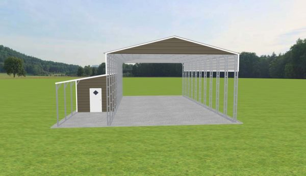 Carport with Storage 28 x 50 x 15 - Image 2