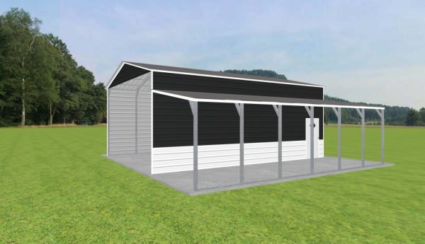 2 Car Carport 22 x 30 x 12 - Image 2