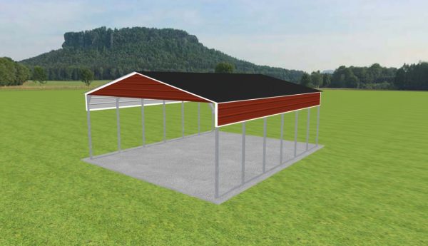 2 Car Carport 24 x 30 x 10