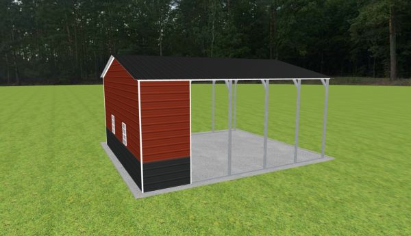 Carport with Storage 22 x 25 x 11 - Image 4