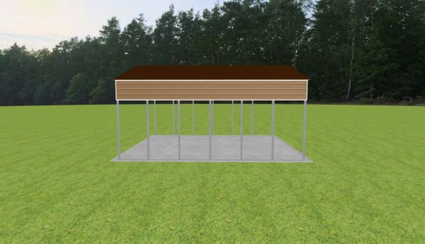 3 Car Carport 28 x 30 x 13 - Image 3