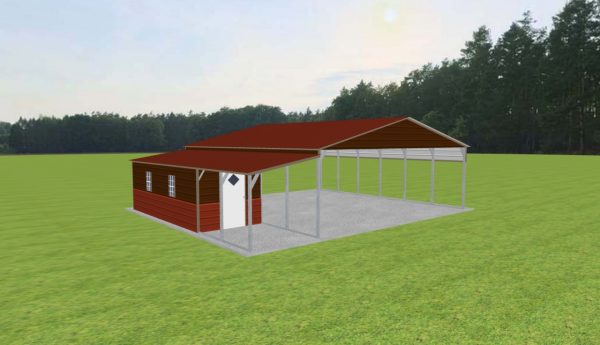 Carport with Storage 28 x 30 x 9