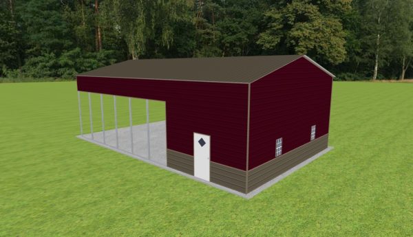 Carport with Storage 28 x 45 x 14 - Image 3