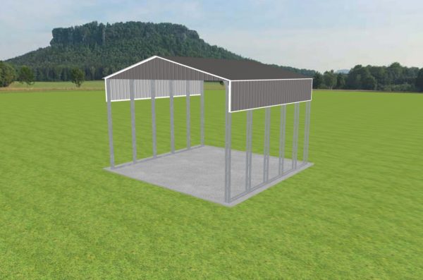 3 Car Carport 26 x 25 x 16