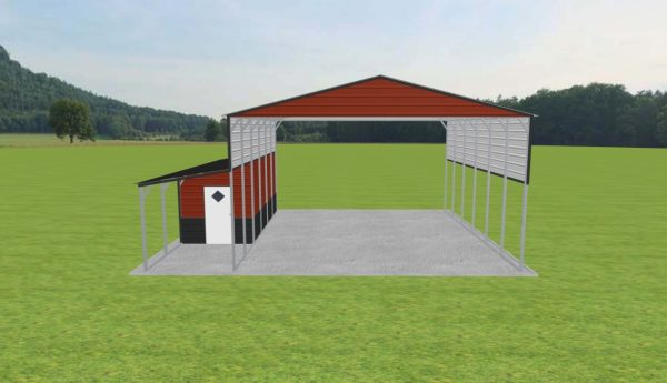 Carport with Storage 26 x 30 x 14 - Image 2