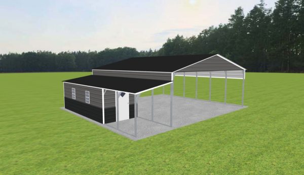 Carport with Storage 28 x 30 x 10